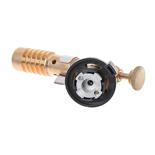 ZLDDE Küchenlampe, Heizungsschweißen Einstellbare Gasbrenner Flammenpistole BBQ Blowtorch Kupfer Flamme Butananzünder… – Bild 4