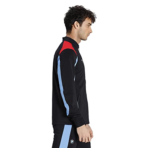 Image of Puma Cotton Zip Slim Fit Mens Casual Knitted Standard Length Jacket