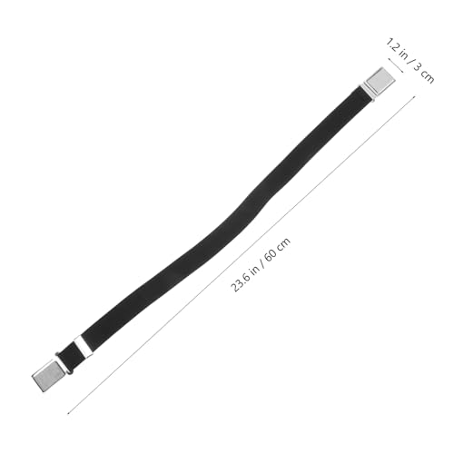 2pcs Magnetic Buckle Waist Belt for Elastic Adjustable Waistband Boys Stretch Decorative Accessory Lightweight Rubber Nylon Material2