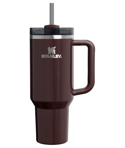 Image of STANLEY Quencher H2.0 Tumbler with Handle and Straw 40 oz | Flowstate 3-Position Lid | Cup Holder Compatible for Travel | Insulated Stainless Steel Cup | BPA-Free | Mahogany Gloss