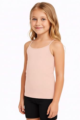 Image of Kurve Girl's Sleeveless Tank Top - Stretch Undershirts Cami Camisole, UV Protective Fabric, Rated UPF 50+ (Made in USA)