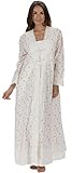 The 1 for U 100% Cotton Ladies Robe/Housecoat - Rosalind (XL / 1X, Vintage Rose)