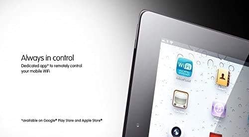 Alcatel LINKZONE Mobile Hotspot, internal view showing SIM and battery slots