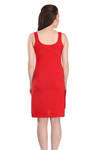 Image of Splash Cotton Rich Camisole Slip for Women| Long Kurti Slip /Suit Slip /Camisole Slip Knee Length - 139