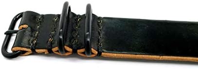 Vista 6 de Da Luca Correa de reloj militar cordobés fabricada en EE. UU. (hebilla de PVD) 0.709 in, 0.787 in, 0.866 in, 0.945 in, 1.024 in