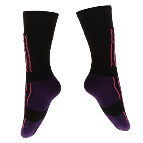 BESPORTBLE Bike Riding Socks Equestrian Socks Thick Socks for Equestrian Running Compression Socks Men Grey