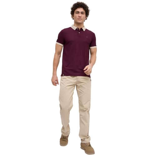 Image of Nostrum Mary Half Sleeve Polo T-Shirt with Two-Tone Collar, Stylish T Shirt for Men, Polo Tshirts for Men, Cotton T Shirt for Man, Casual Tshirt for Mens Boys