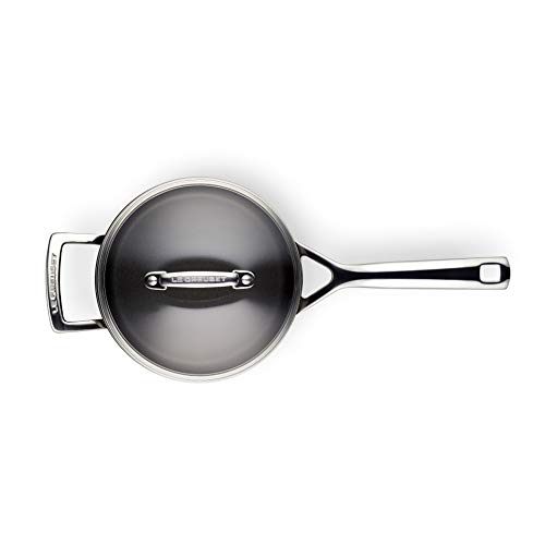 Le Creuset Toughened Non-Stick Saucepan Set with Lids- 3 Pieces, Ø 16, 18, 20 cm, Black 4 Gallery Image