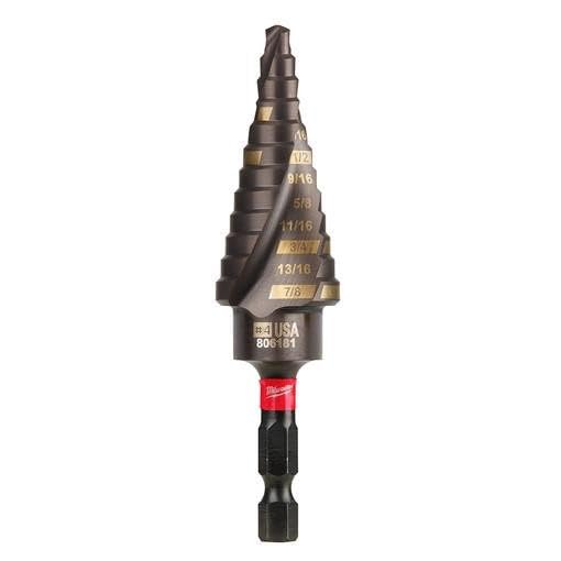 3/16-7/8 Impact Step Drill Bit, #4