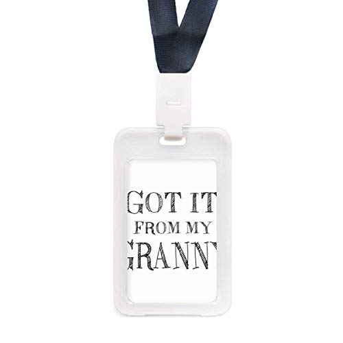 Étui pour carte de crédit transparent Got It From My Granny pour la protection du quotidien
