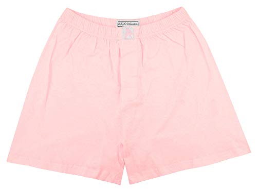 Mens Solid Light Pink Color BOXER 100% Knit Cotton Shorts