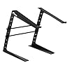 Tiger Laptop DJ Stand with Adjustable Height (24–36 cm) and Width (24–29 cm), Table Top Metal Stand with Shelf, Foam Padded Base, Anti-Slip Soft Foam Padding, Tool-Free Assembly #3