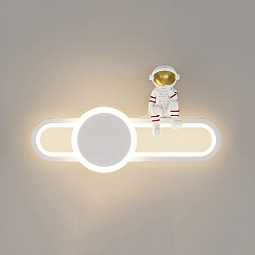 Jadssox LED Wandleuchte 21W Astronaut Wandleuchte Kinderzimmer Nachttischlampe, 3 Farbmodus Wandleuchten Innenwand Wash Lights Für Mädchen Jungen Zimmer Wohnzimmer Flur Cover