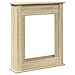vidaXL Cornice per Camino Rovere Sonoma 75x20x87,5 cm in Truciolato, cornice per caminetto, struttura per camino, decorazione camino