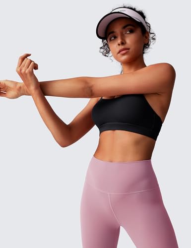 Image of BAYDI Clouduxi Y Back Sports Bra for Women - Padded Racerback Spaghetti Strap Low Impact Workout Yoga Bra, A-C Cups