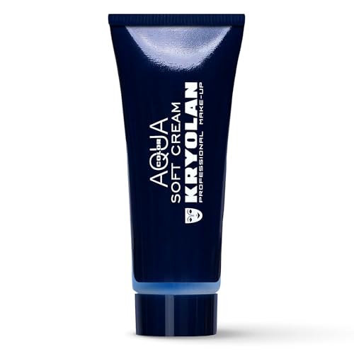 Kryolan Aquacolor Soft Cream Tube 25ml | Creamy Liquid Special Effects Makeup | Face and Body Paint For Skin of All Types | Professional Halloween Makeup, Theater, Cosplay, Costume, SFX Face Paint
