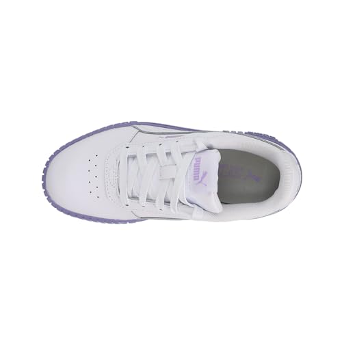 PUMA Toddler Girls Carina 2.0 Speckle Fade Lace Up Sneakers Shoes Casual - Purple, White - Size 3 M4