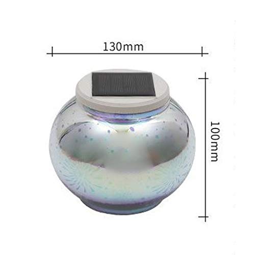 Flameer 2 Peças Cor Mudança Mosaico Luzes Solares Bola De