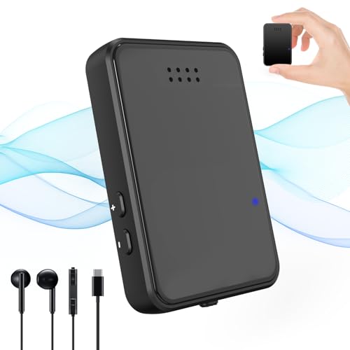 Gravador de voz digital de 64 GB com reprodução – chaveiro ativado por voz, dispositivo de gravação