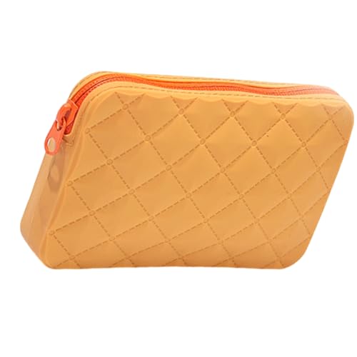 Estuche de silicona para lápices, bolsa de maquillaje de gran capacidad, suministros de vuelta a la escuela para niñas