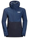 PFC-frei Jack Wolfskin Unisex Kinder Flaze Smock Jacke, dark indigo, 140 EU