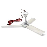 12V Portable Ceiling Fan SENREAL 19.7” Mini Ceiling Fan Hanging Camping Tent Fans for Outdoor Gazebo Battery Powered Ceiling Fan Silent Design without Switch