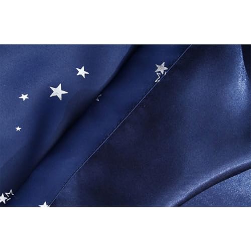 Rideau perforé bleu motif étoile délicat pour mariage chic - 3
