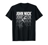 John Wick Classic Fit Logo T-Shirt - Cotton Crew Neck Short Sleeve, Black