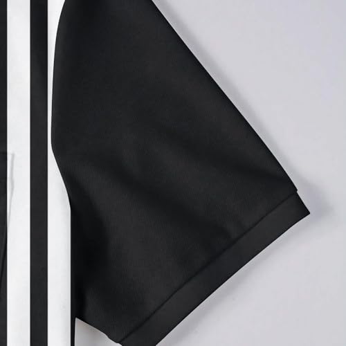 Polo à rayures verticales pour homme décontracté à manches courtes chic