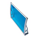 40x60cm 窓の庇 雨よけ 住宅用ひさし 屋根庇、 雨よけ日よけに 窓/玄関などに設置可能 連接可能 玄関庇 雨雪保護 梅雨 台風対策 耐久性 日よけヘッドキャノピー、ブルー ( Size : 40x300cm/15x118in )