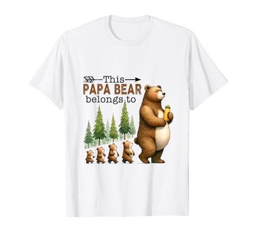 Cet ours papa appartient à la fête des pères de la famille T-Shirt