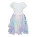 Disney Princess Tiana Belle and Cinderella Girls Dress for Toddlers and Big Kids White