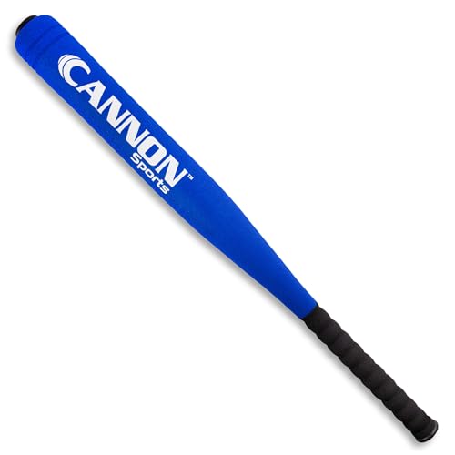 Cannon Sports Foam Baseball Softball Bat - 29-Inch Padded Training Bat with Strong Poly-Core Soft Foam Practice Bat (Blue 1 Bat)