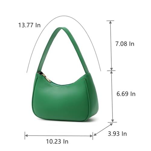 Image of CYHTWSDJ Shoulder Bags for Women, Cute Hobo Tote Handbag Mini Clutch Purse with Zipper Closure