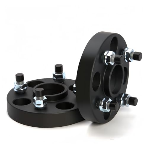 Entretoise de roue 4x108 65.1mm 15mm noir avec vis M12x1.25 pour Citroën C4 et C3