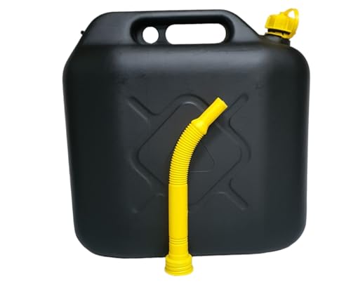 MUDZSAL 20L Jerry Can for Petrol Diesel Fuel with Spout, Emergency Backup Fuel Storage for Cars, Motorcycles, Vans, BLACK 8 MUDZSAL 20L Jerry Can for Petrol Diesel Fuel with Spout, Emergency Backup Fuel Storage for Cars, Motorcycles, Vans, BLACK - Image 8