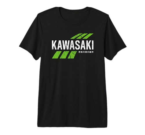 Retro Vintage KAWASAKI Green City for Men or Women Premium Tri-blend T-Shirt