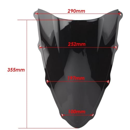 Déflecteur de pare-brise double bulle premium pour Panigale