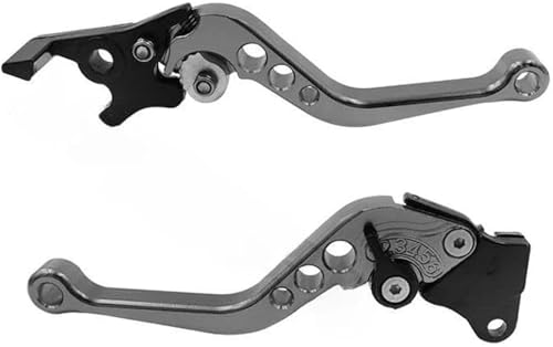 Leviers d'embrayage de frein pour moto Suzuki en alliage d'aluminium CNC réglables couleur titanium