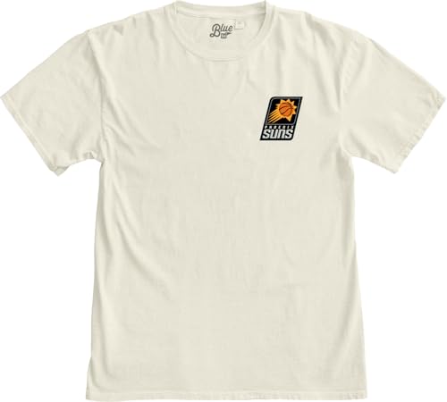 Image of Blue 84 NBA Unisex-Adult NBA Officially Licensed T-Shirt Ringspun Front /Back Ivory