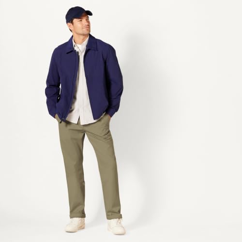 Image of Amazon Essentials Men's Classic-Fit Wrinkle-Resistant Flat-Front Chino Pant (Available in Big & Tall)