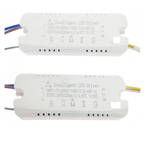 Transformateur de lustre connecté avec contrôle application et télécommande pour ruban LED bicolore