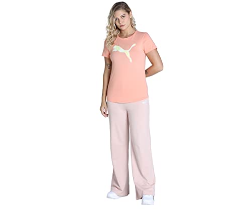 Image of Puma Printed Cotton Relaxed Fit Womens Track Pants
