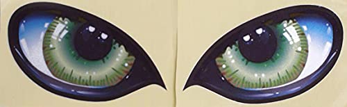 Allicere Funny Cat Green Eyes Car Decal Sticker For Cars,Trucks,Motorcycle,Laptop Window Wall Windows,Walls #TOP3