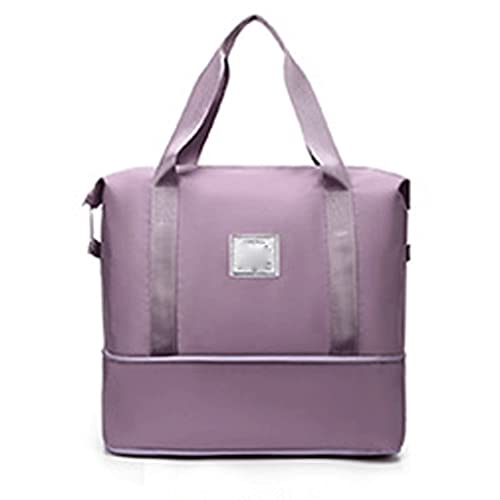 JSEIAJB New Nylon Travel Bag Women Large Capacity Hand Luggage Bag Unisex Waterproof Handbag Men Travel Bags(D)3