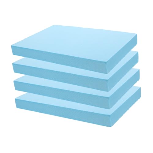 LOLIPPYY 4 piezas Bloques de Espuma Poliestireno Rectangular para Manualidades Modelado Escultura y Arreglos Ligeros y Fáciles de Cortar para Arte y DIY Casa y Escuela