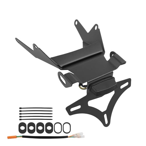 BTCTLPLMKK For CB1000 HORNET SP 2025 用 バイク用ウィンカーナンバープレートホルダー フェンダーレスブラケット バイク用 ナンバープレートステー(A-LED LIGHT)