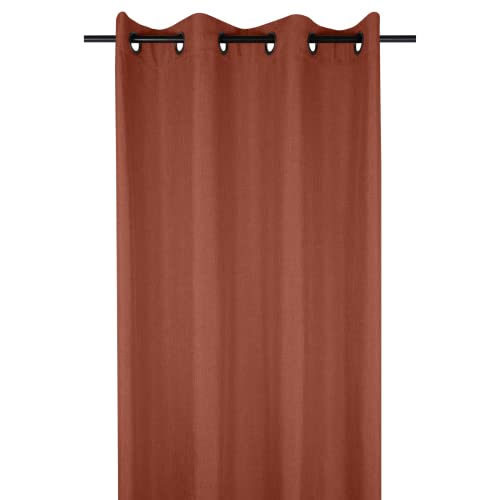 Stof Lovely Casa BEA - Cortina (140 x 260 cm, 100% poliéster), Color Terracota