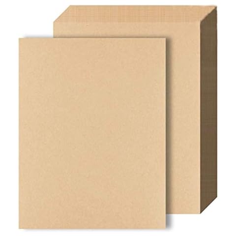 BOSSTER A4 Kraftpapier 100 Blatt DIN A4 Kartonpapier Braunes Papier 100g/m² zum Tintenstrahldrucker Laserdrucker und Kunst Cover