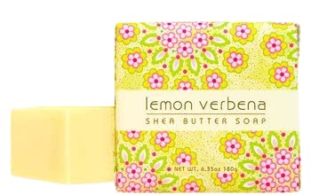 Greenwich Bay Vegan Natural Botantical Shea Butter Bar Soap, French Milled Triple Milled, Essential Oils, 6.35 ounces Lemon Verbena Shea